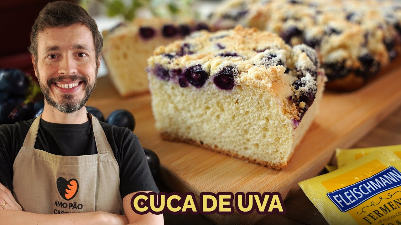 CUCA DE UVA - Receita de origem alemã típica do Sul do Brasil