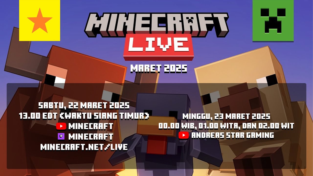 Minecraft Live Indonesia: Maret 2025