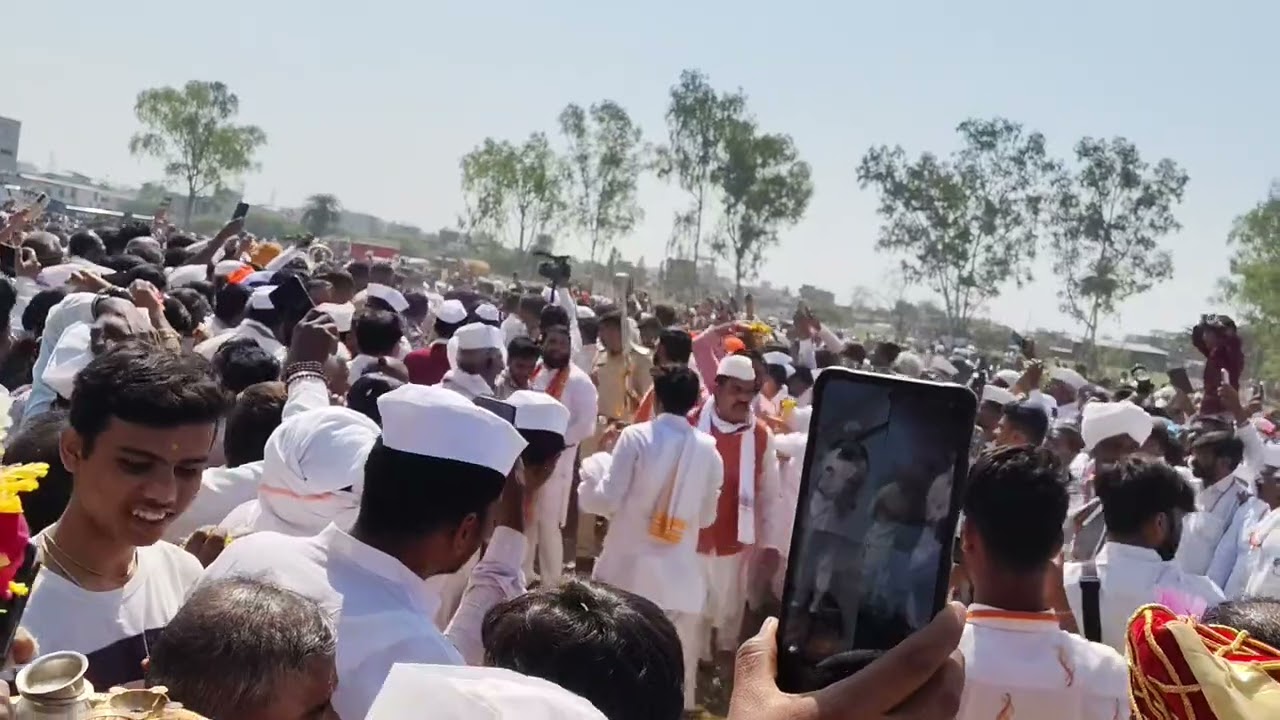 तुकाराम महाराज पादुका आगमन झाले आहे लातूर नगरीत 