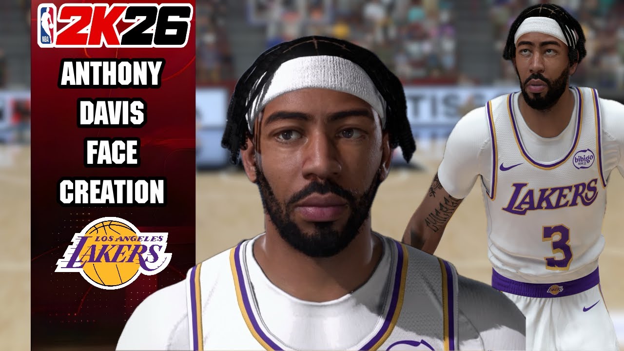 Anthony Davis Face Creation NBA 2K26