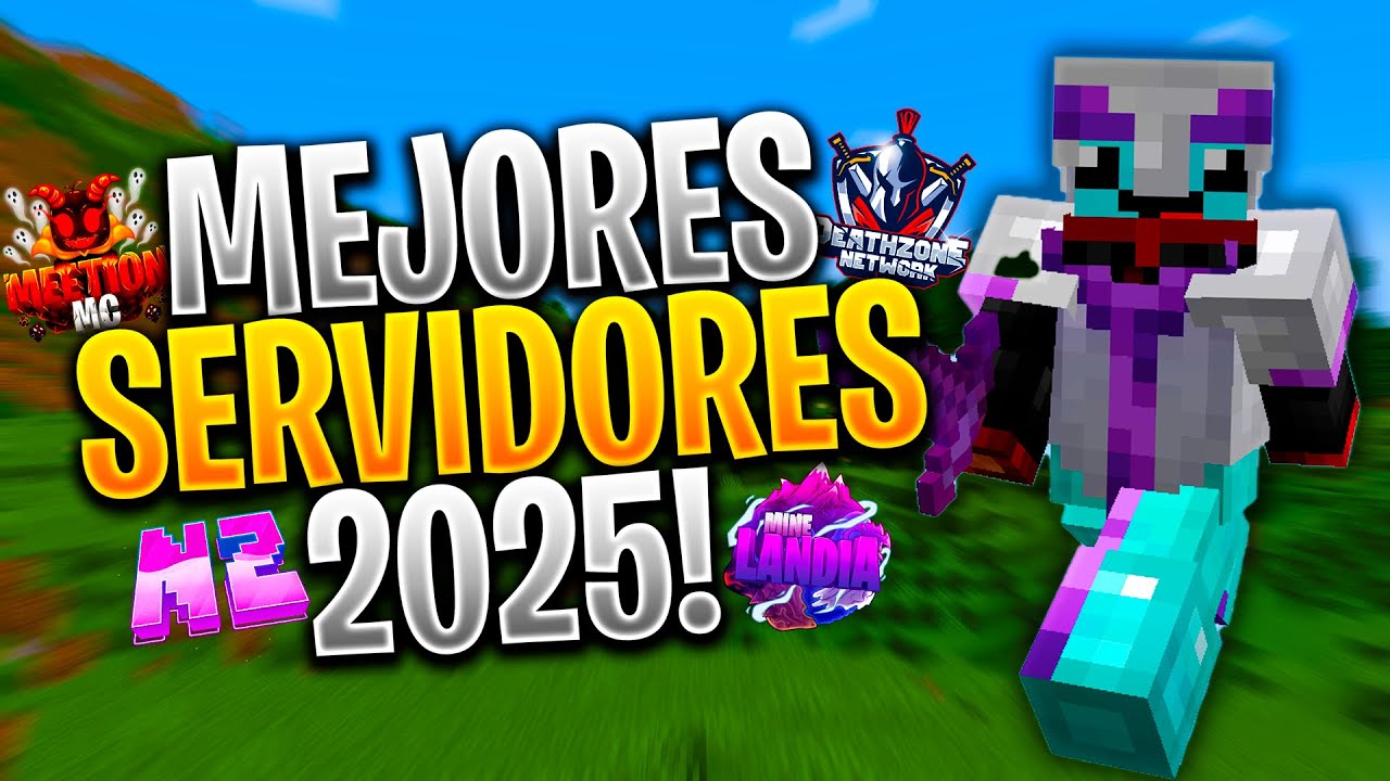 🌍 TOP 6 MEJORES SERVIDORES MINECRAFT 2025 😱 | Premium & No Premium (JAVA/PE/BEDROCK)