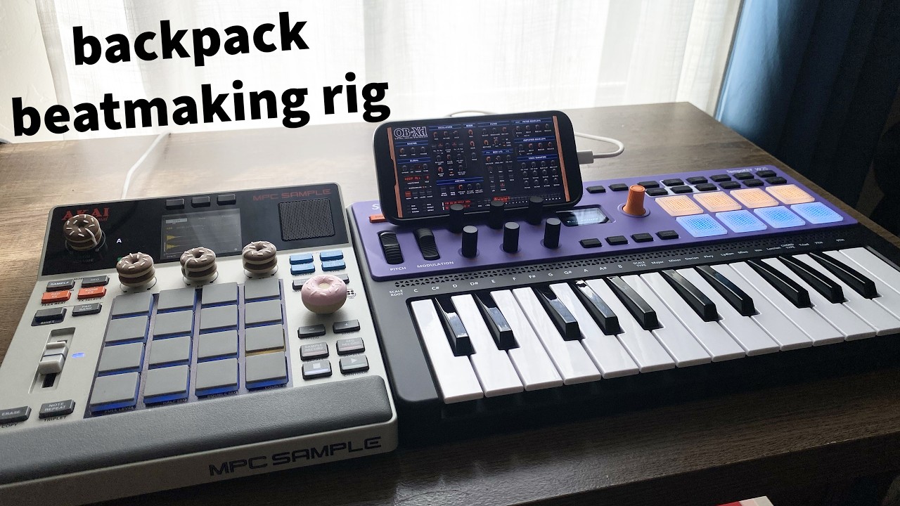 мой новый ЛЮБИМЫЙ дорожный сетап для создания битов (MPC Sample и Synido TempoKey W25)