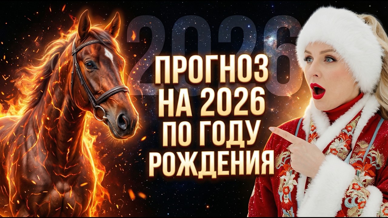 ПРОГНОЗ НА 2026 ПО ГОДУ РОЖДЕНИЯ! #астрология, #восточныйгороскоп, #прогноз2026