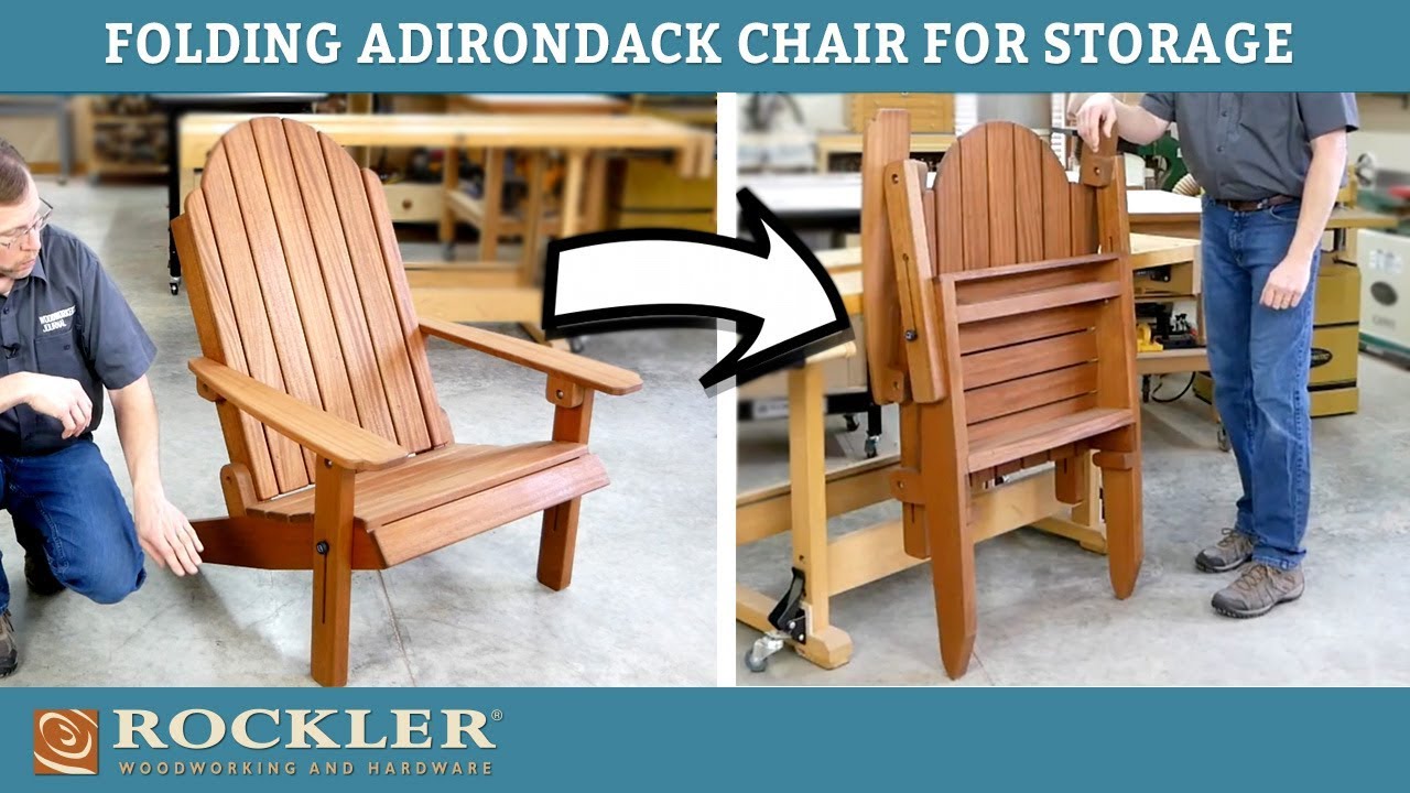 Folding Adirondack Chair Demonstration | Rockler Woodworking Project