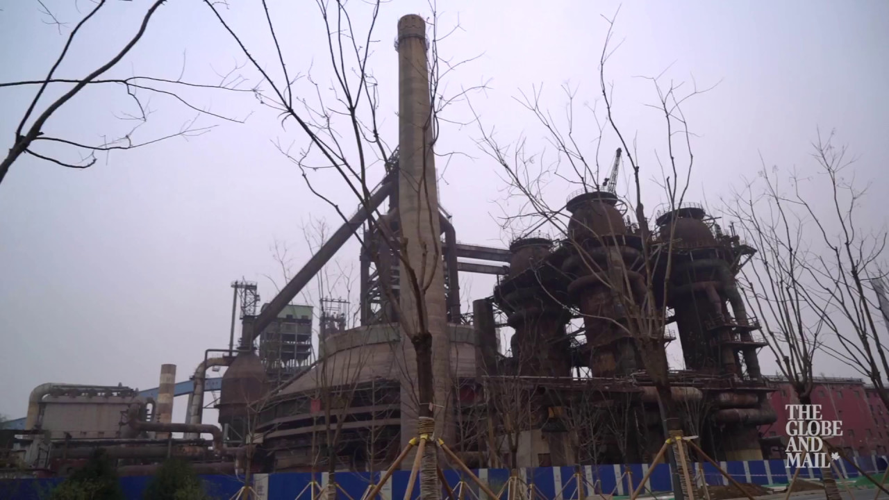 This former steel foundry in China is being turned into a huge Olympic training site