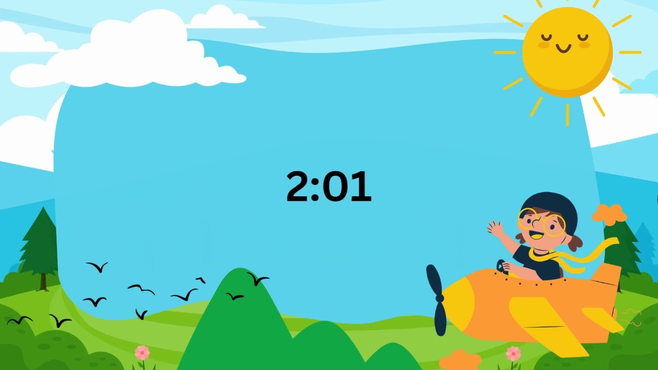 Summer Themed 5 Minute Timer