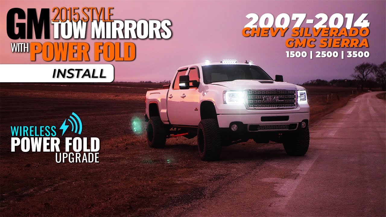 Install Guide | Retrofit Power Folding Tow Mirrors Upgrade | 2007-2014 Chevy Silverado & GMC Sierra