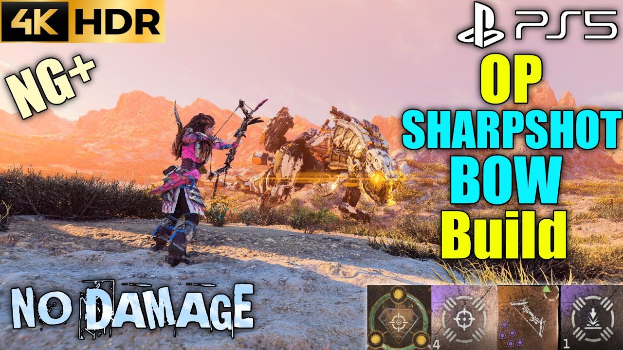 IRIV'S DOWNFALL Sharpshot Bow Build Vs Thunderjaw Boss Fight Horizon Forbidden West NG+ Build PS5 4K