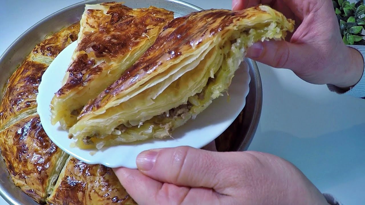 Боже, не может быть так просто 😱 Самый простой и вкусный рецепт слоёного пирога ручной работы 👌
