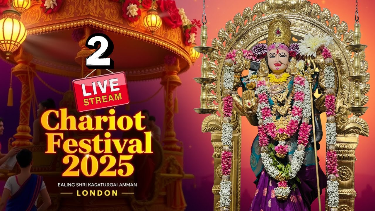 🌸 Wheels of Devotion  | Chariot Festival 2025 – Ealing Shri Kanagathurgai Amman Temple, Part 2🌸