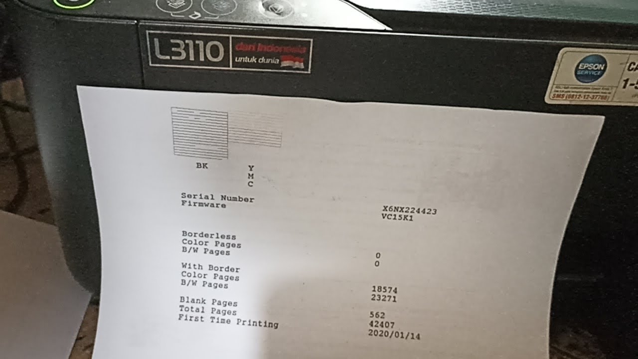 cara memperbaiki printer epson L3110 warna biru tidak keluar , servis warna epson L3110 , av print