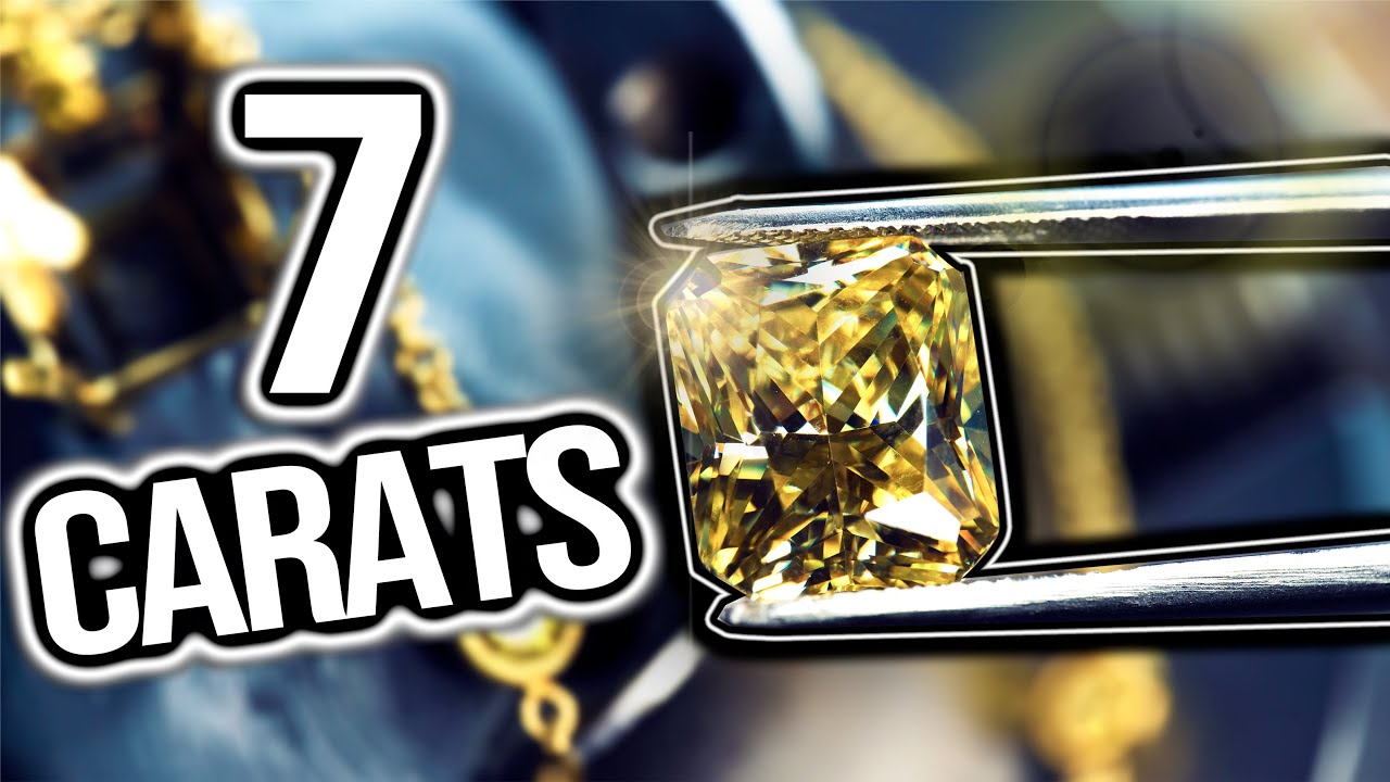 I Put A $300K Yellow Diamond In A Necklace!