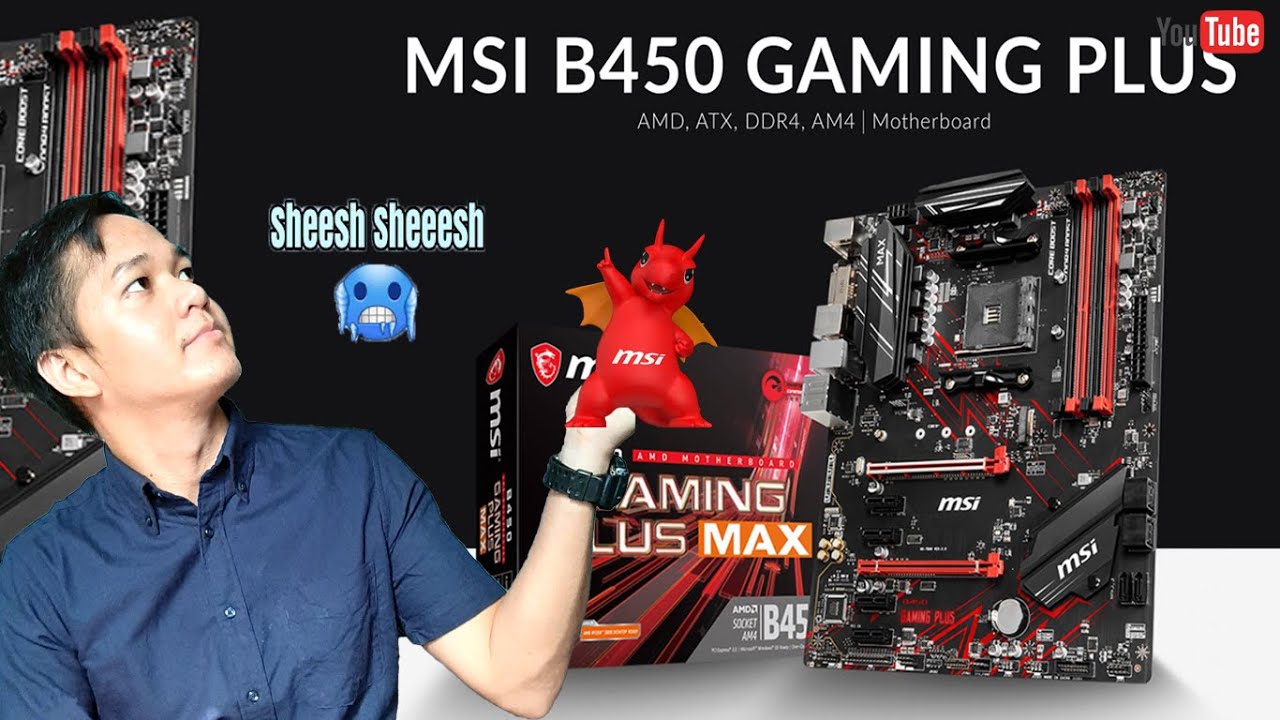 MSI B450 AMD Motherboard Gaming Plus MAX WIFI | Unboxing