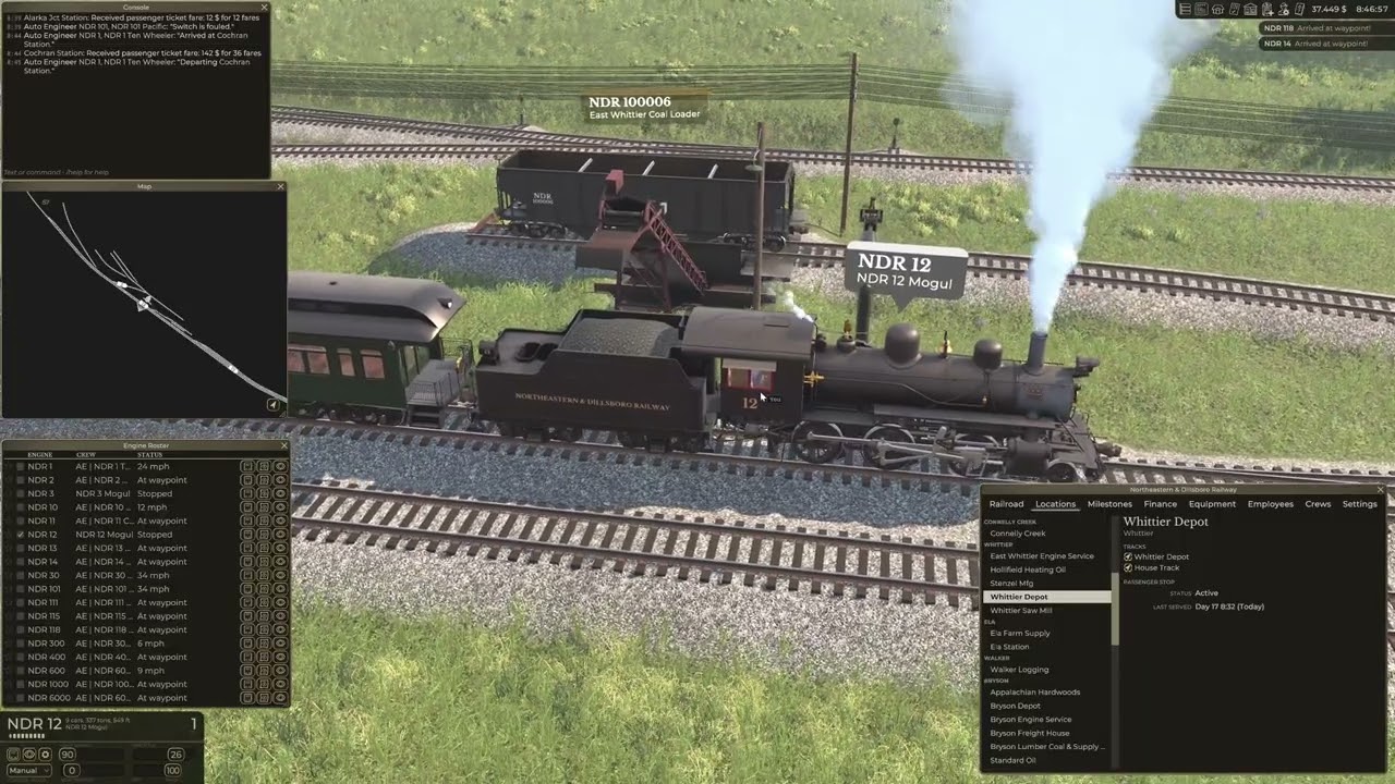 Let's Play Railroader 4K S1/F190 - Güterumschlag in Alarka Jct. und eine weitere Passagiergarnitur