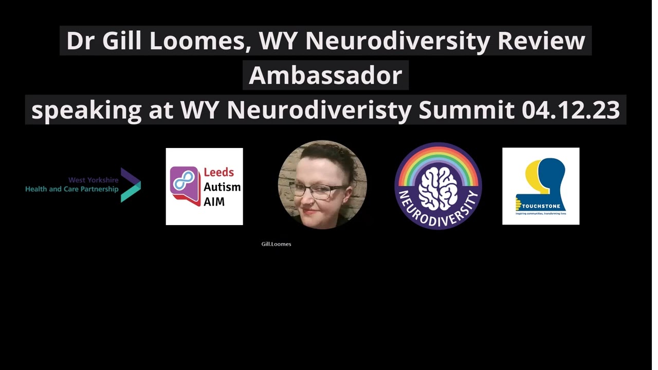 Dr Gill Loomes, Lived experience ambassador, speaking at the West Yorkshire Neurodiversity Summit