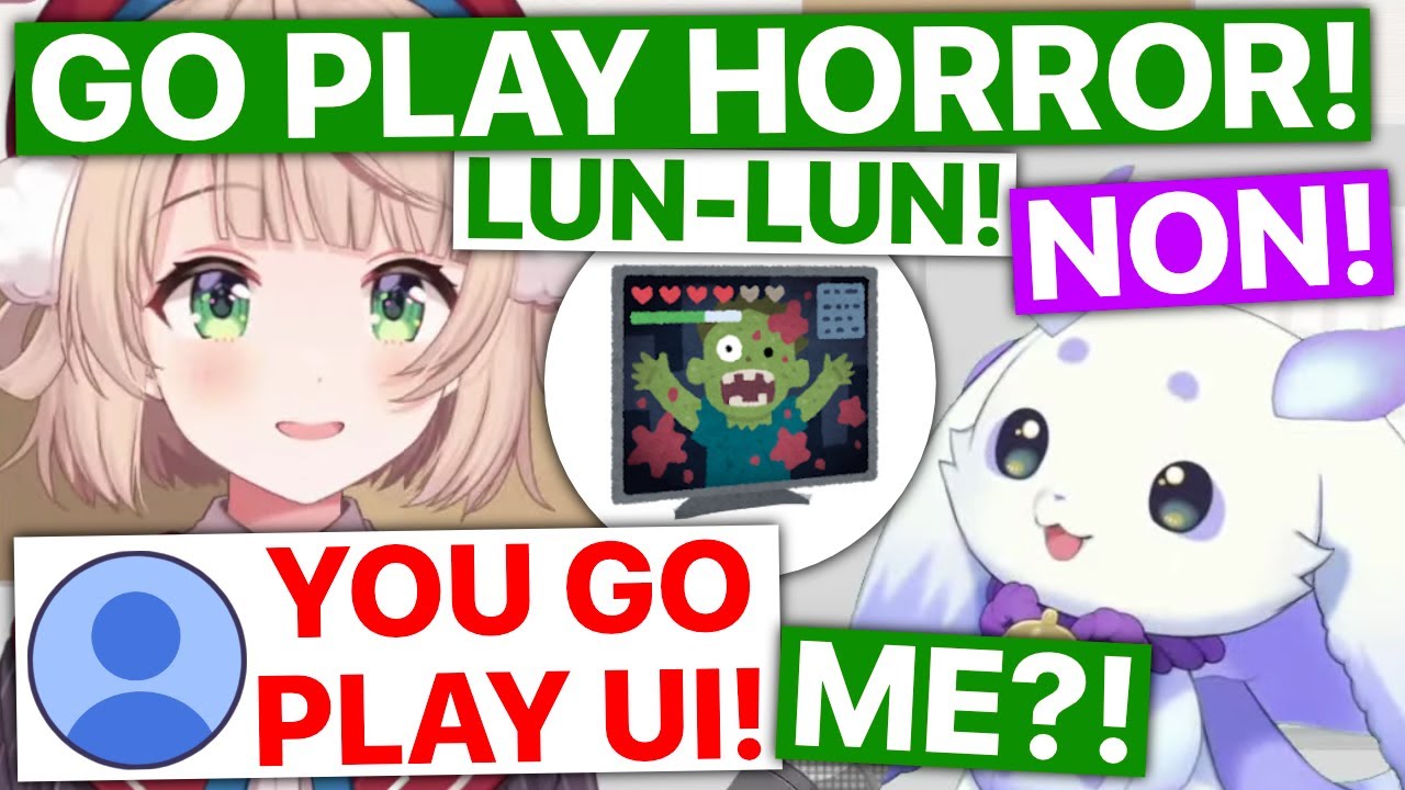 Ui-mama's Attempt To Make Lun-Choma Play Horror Games Backfires (Shigure Ui) [Eng Subs]