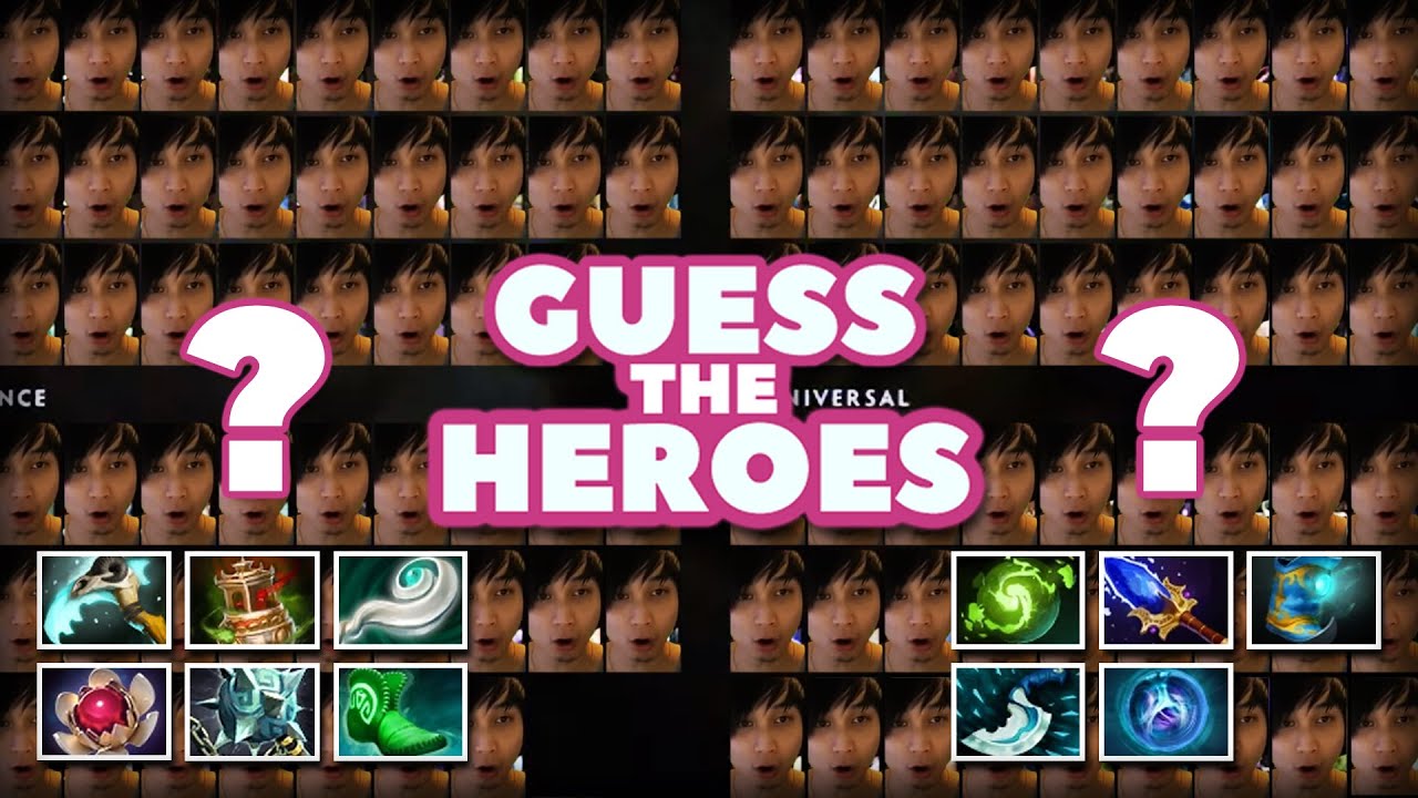 GUESS THE HEROES MINIGAME (SingSing Dota 2 Highlights #2380)