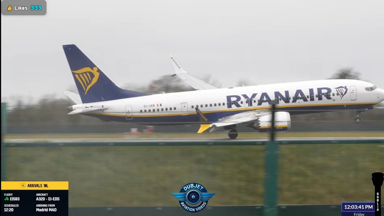 🔴 Crosswinds Friday 13th Flights - Dublin Airport LIVE Plane Spotting Webcam - EIDW/DUB - 13/02/2026