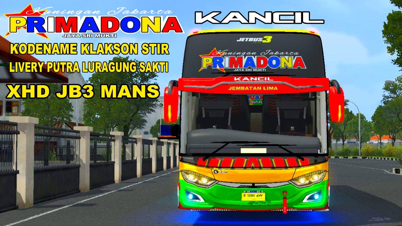 SHARE KODENAME KLAKSON STIR KHAS BUS CIREBON LIVERY PUTRA LURAGUNG SAKTI