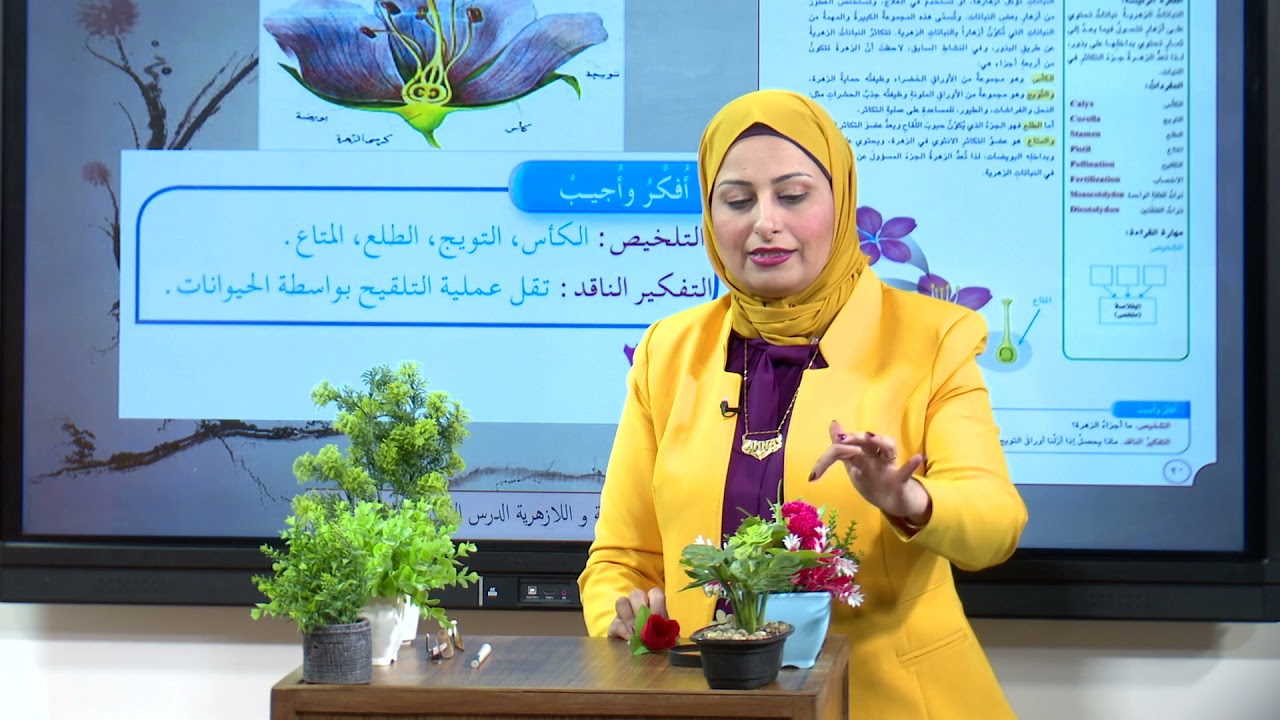 العلوم - الخامس الابتدائي - النباتات الزهرية - الجزء الثاني