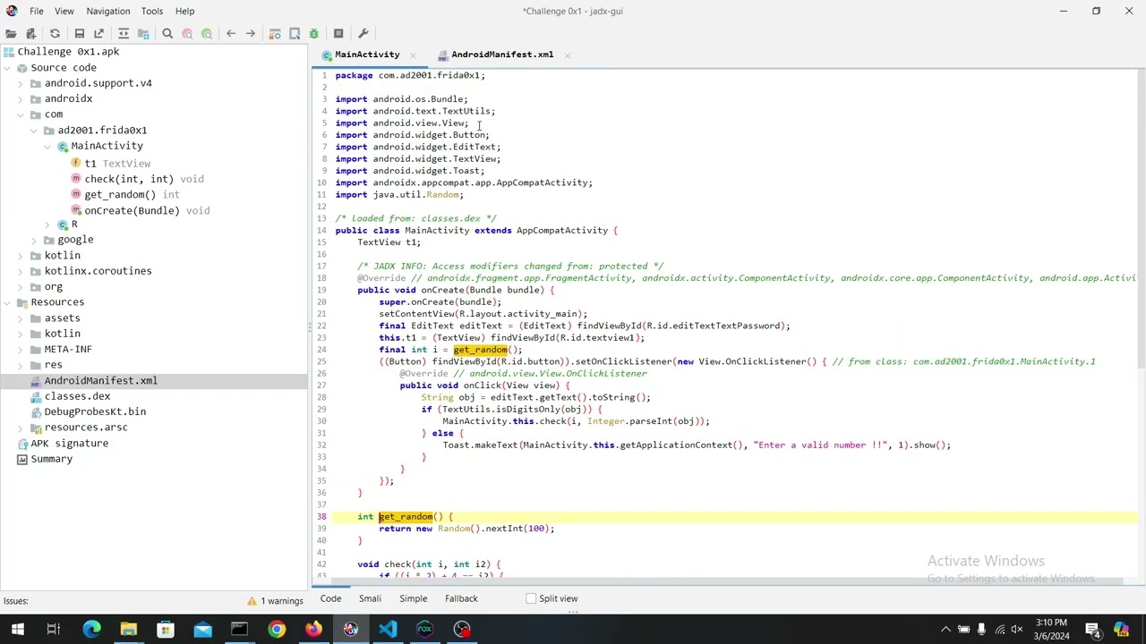 Frida Lab 01 - Hooking a method