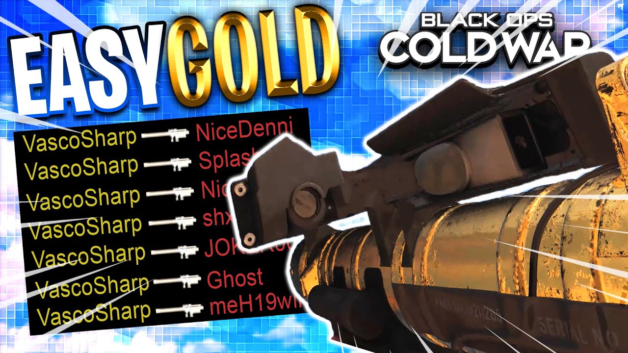 "KILL 2 OR MORE ENEMIES RAPIDLY" Easy Gold Guide For The CIGMA 2 (BLACK OPS COLD WAR)