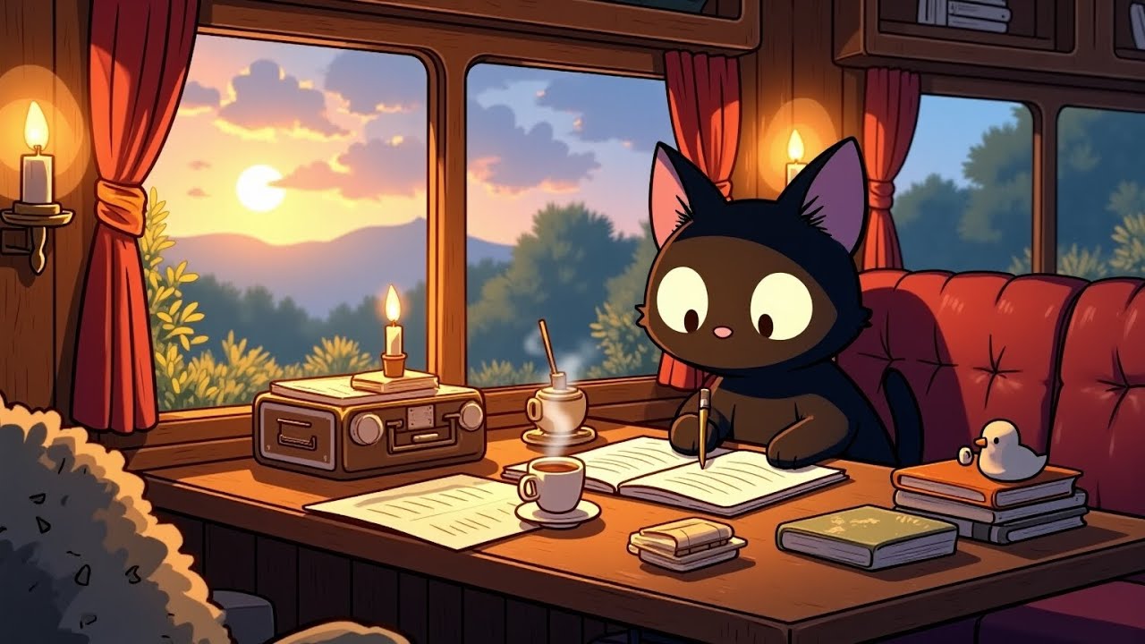 Rainy Traincar Lofi - Chill Beats for Study & Relaxation