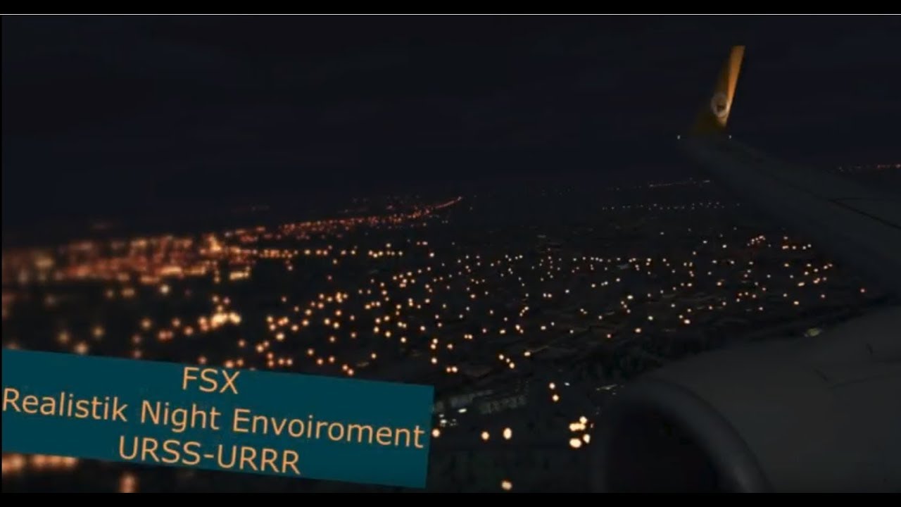 FSX 737 EXTREME NIGHT ENVIRONMENT.