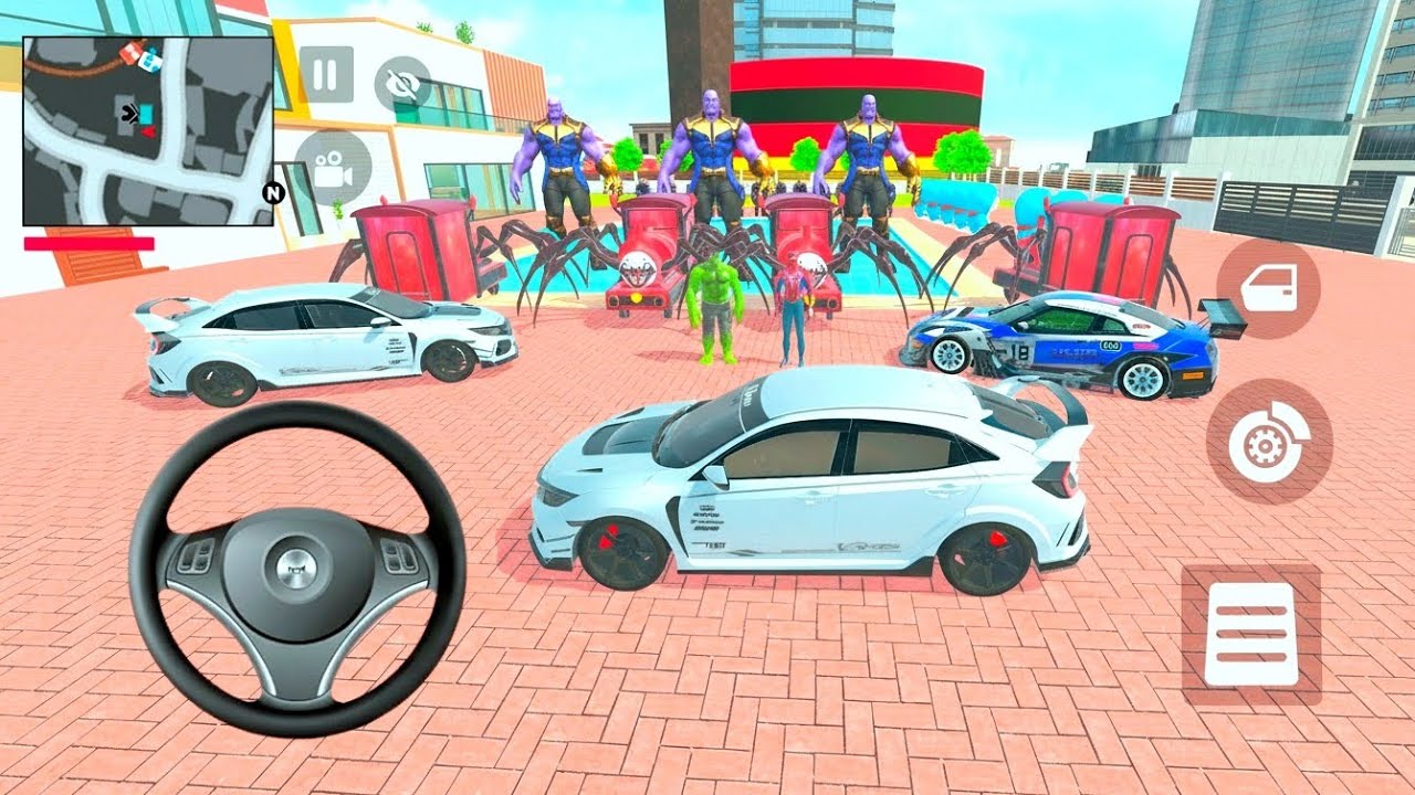 🎮Indian Theft Auto Simulator | Spiderman or Hulk | 🤑 Street Car Hijacking - Android Gameplay Part-1