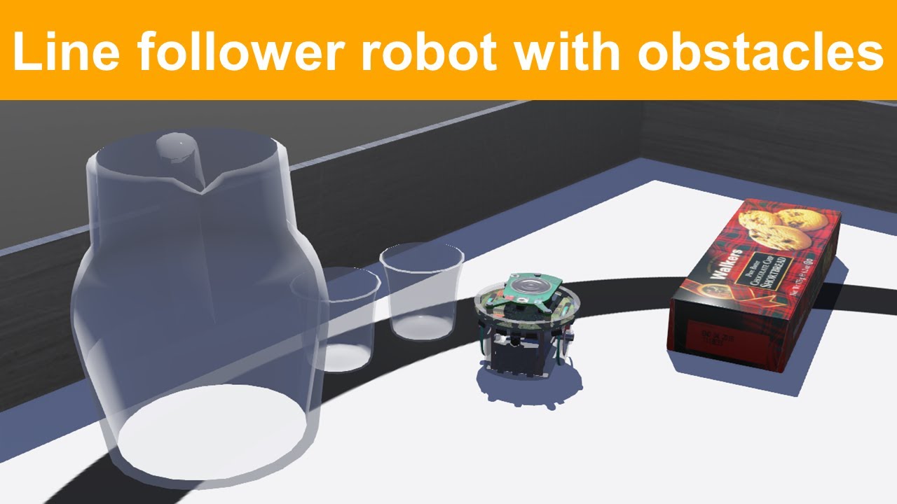 Line follower robot with obstacle avoidance – Webots – e-puck