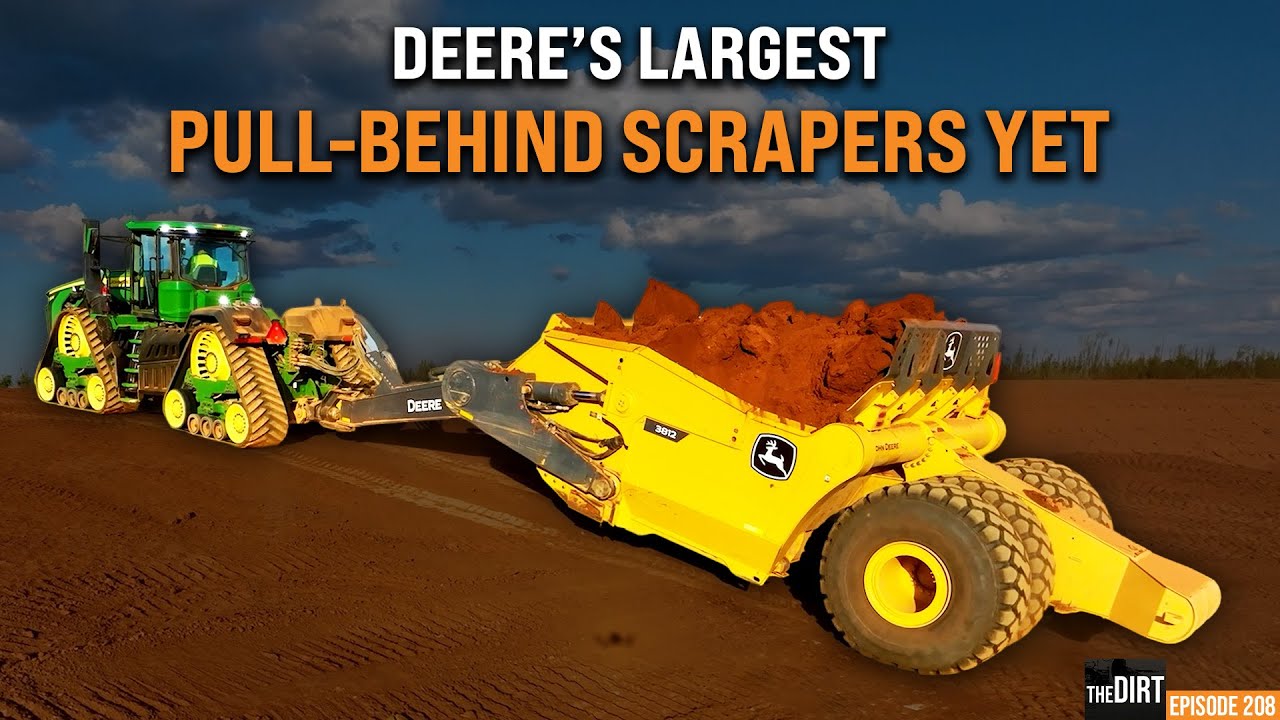 Massive Dirt Movers: Deere’s New Pull-Type Scrapers Revealed