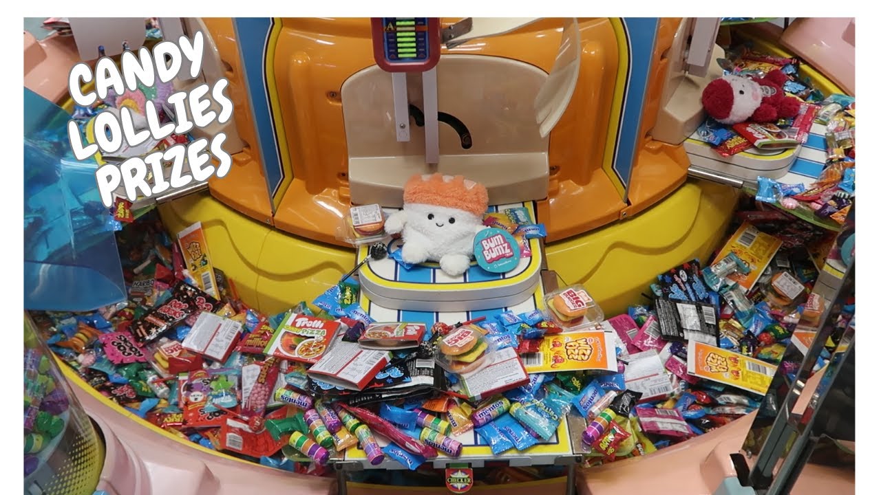 Winning Lots of Candy! Candy Pusher JACKPOT! on a Glitchy Big Sweet Land - Arcade Game - Prizes