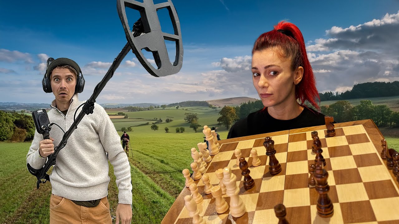 Поиск римских монет с помощью металлоискателя и обучение Дианы игре в шахматы