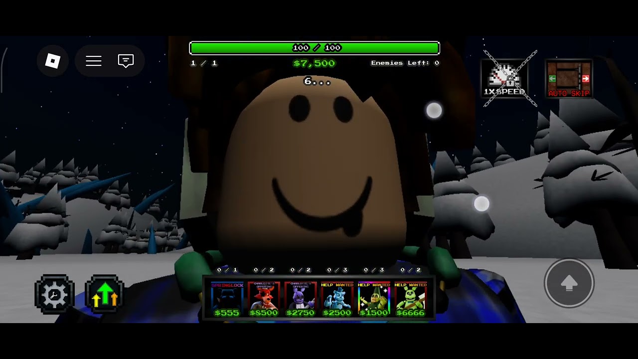 Roblox FNAF l nightshifts tower defense l Bear5 and freddy frostbear and bunny6 showcase 🔥