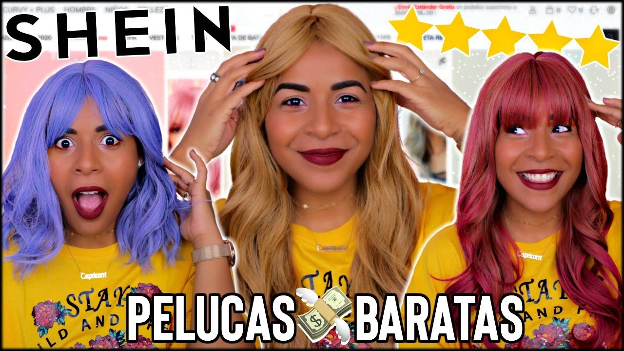 COMPRÉ LAS PELUCAS MÁS BARATAS DE SHEIN 😱¿valen la pena?