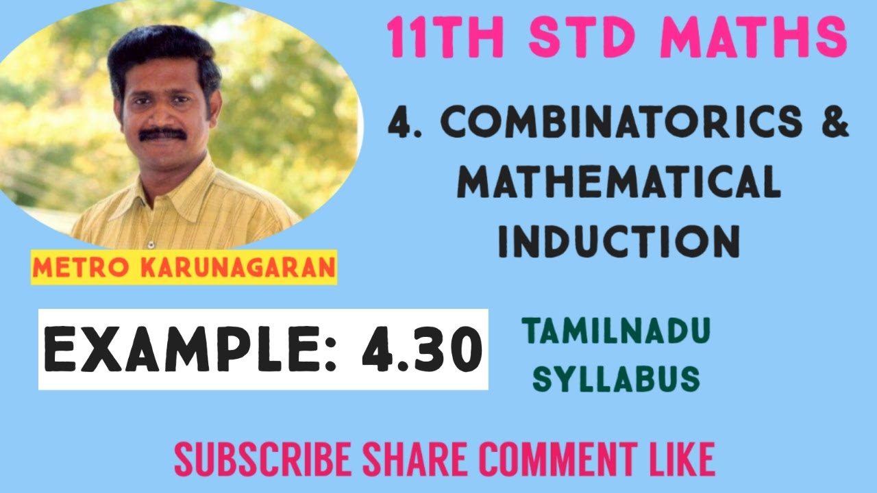 11th Std Maths Example 4.30 How many different strings can be formed together using the letters of