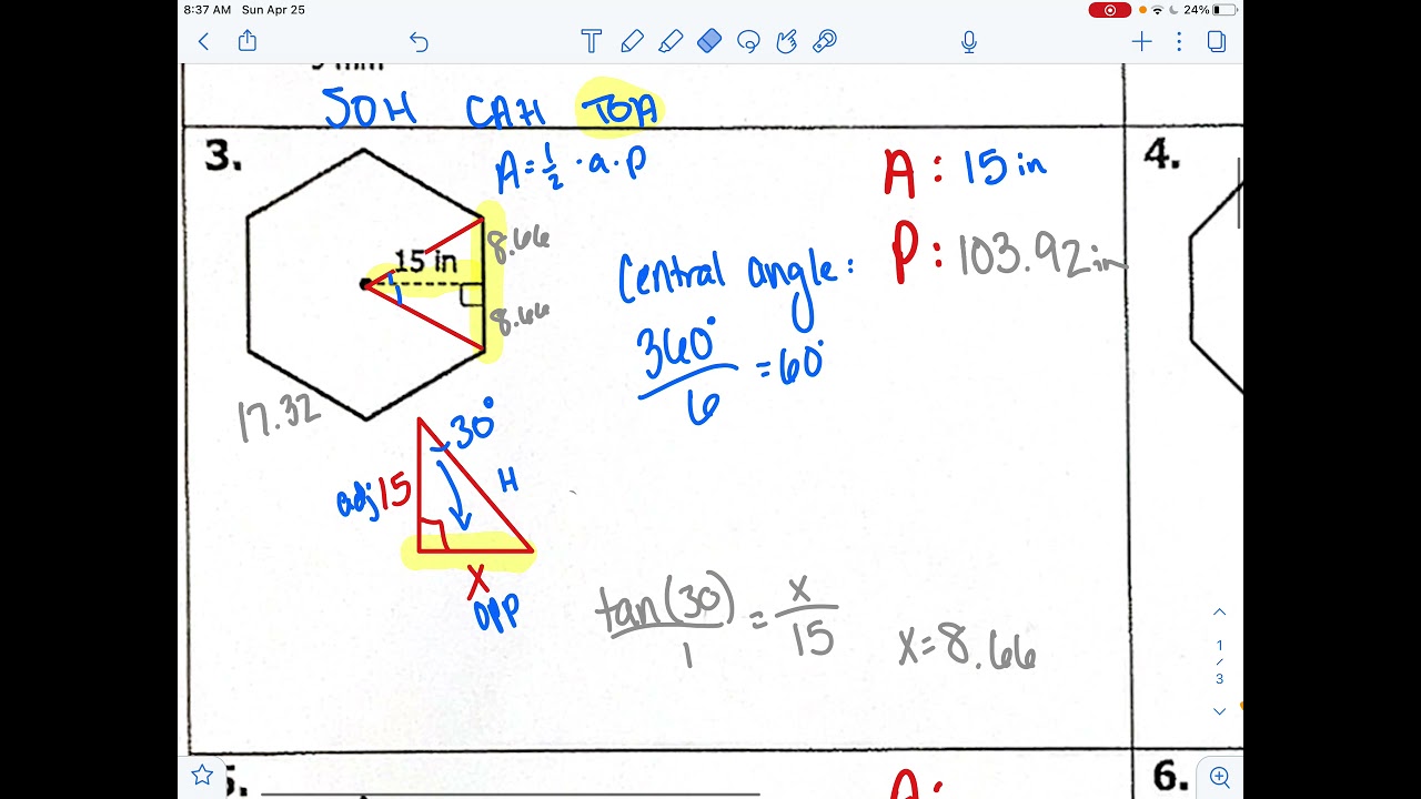Finding the perimeter of a regular polygon