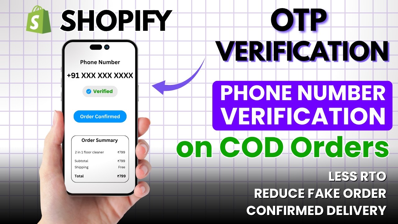 How to Verify Customers' Phone Number in Shopify COD Orders | OTP verification