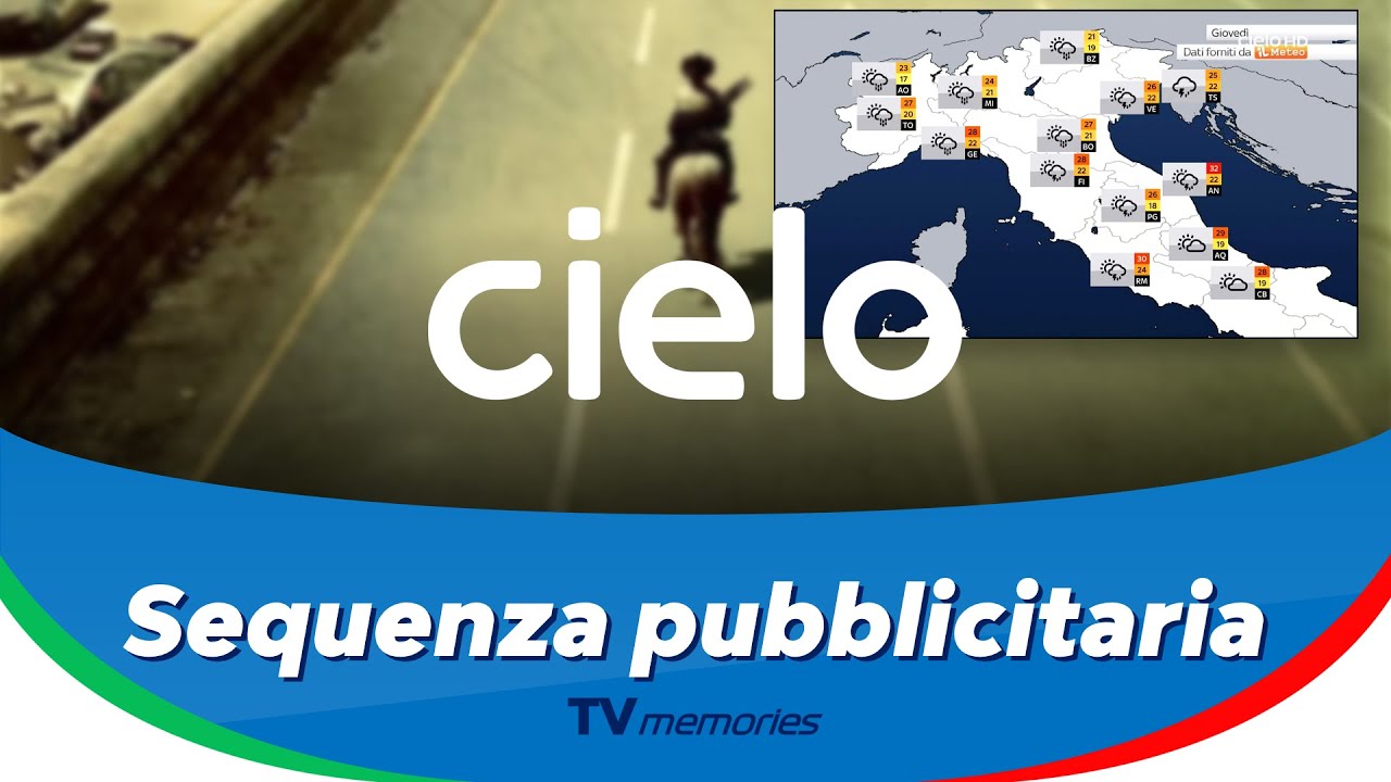 Cielo - Sequenza pubblicitaria con Sky Meteo 24 HD [19 agosto 2025, ore 10:05]