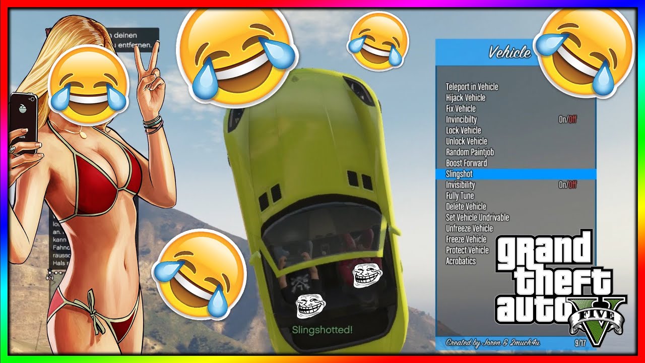 GTA 5 ONLINE - MOD MENU TROLLING #2 | KINDER RASTEN AUS! | FUN LOBBY [German / Deutsch] (GTA V MODS)