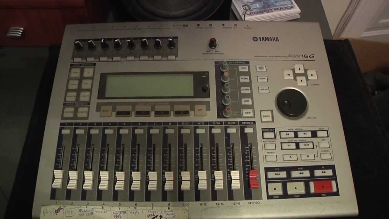 Yamaha AW16G Replacing Hard Drive and Updating OS
