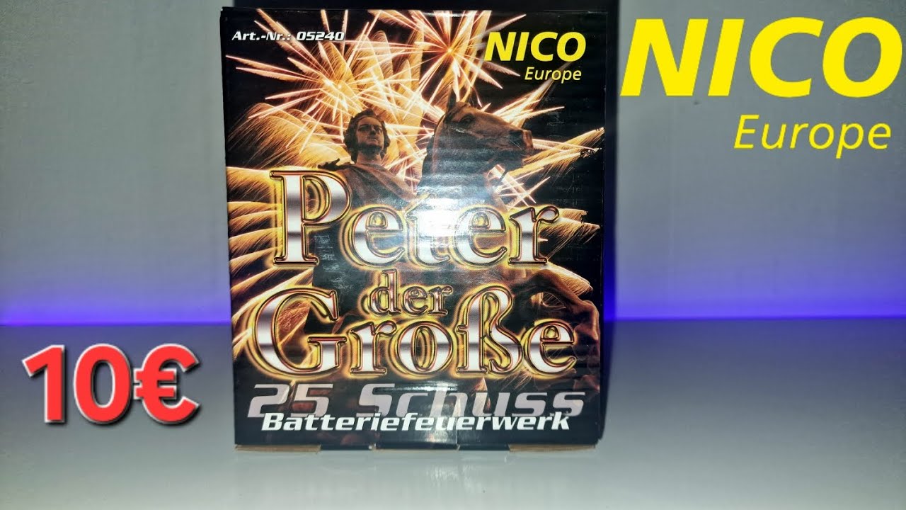 Peter der Große von Nico Europe | 25 Schuss Goldbatterie