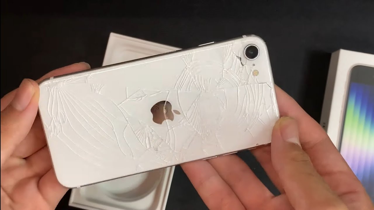 Restore Destroyed iPhone SE 2022. Cracked Phone Restoration