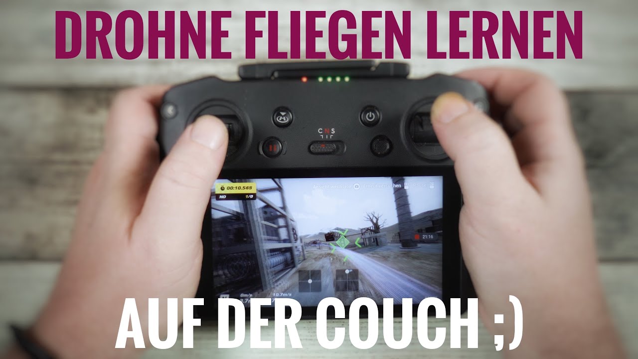 Drohne FPV fliegen lernen DJI RC Pro Flugsimulator DJI Virtual Flight Deutsch