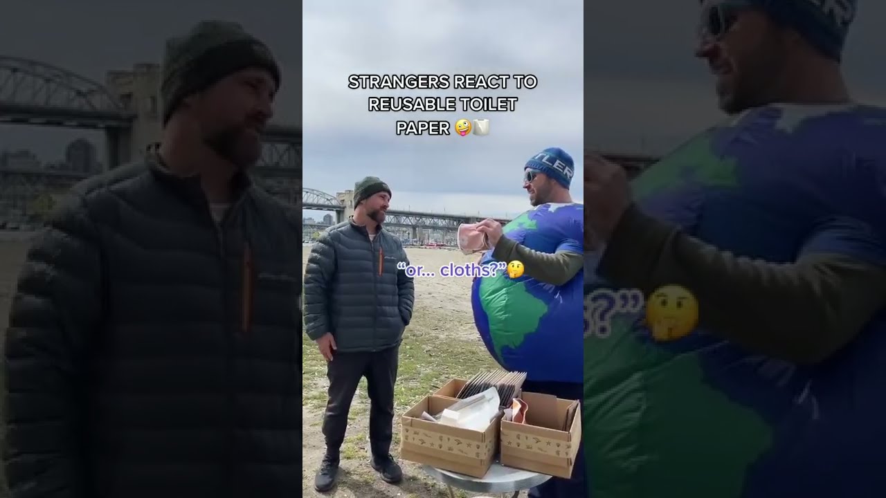 Asking strangers what they thought of Reusable Toilet Paper