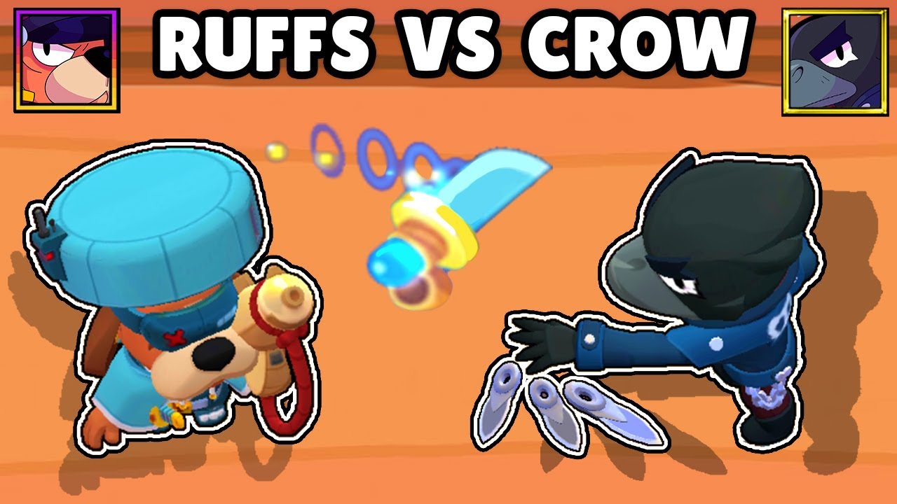 CROW vs CORONEL RUFFS | 1vs1 | PERRO vs CUERVO | NUEVO BRAWLER | BRAWL STARS