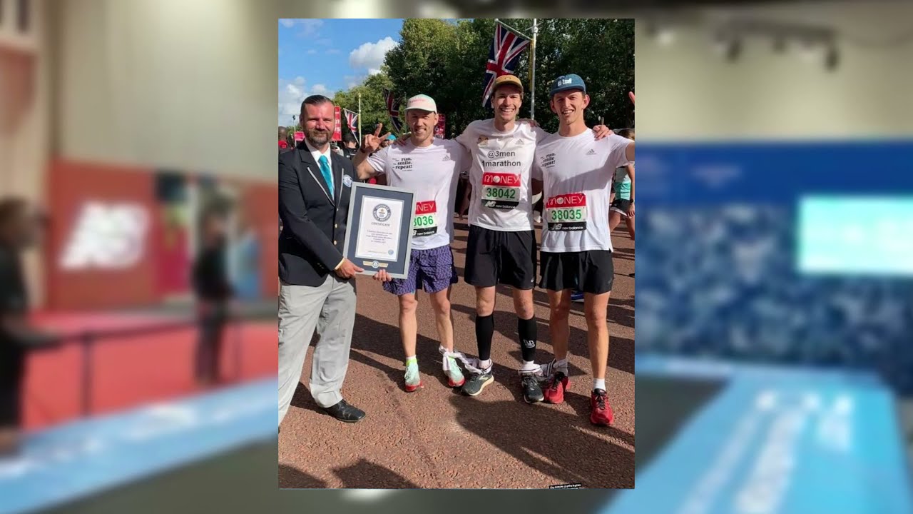 Canning Conveyor - 3Men1Marathon Break 4-Legged Marathon Guinness World Record!