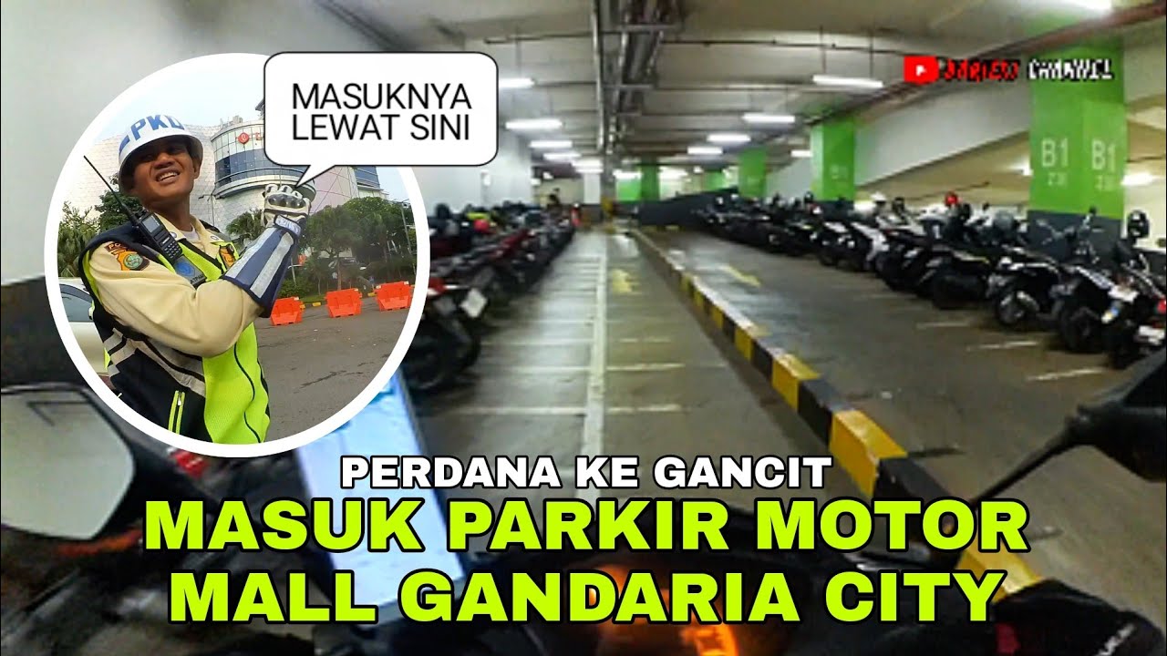 PARKIRAN NYAMAN & AMAN ❗❗TUTOR PARKIR MOTOR DI MALL GANDARIA CITY (GANCIT) || Motovlog Indonesia