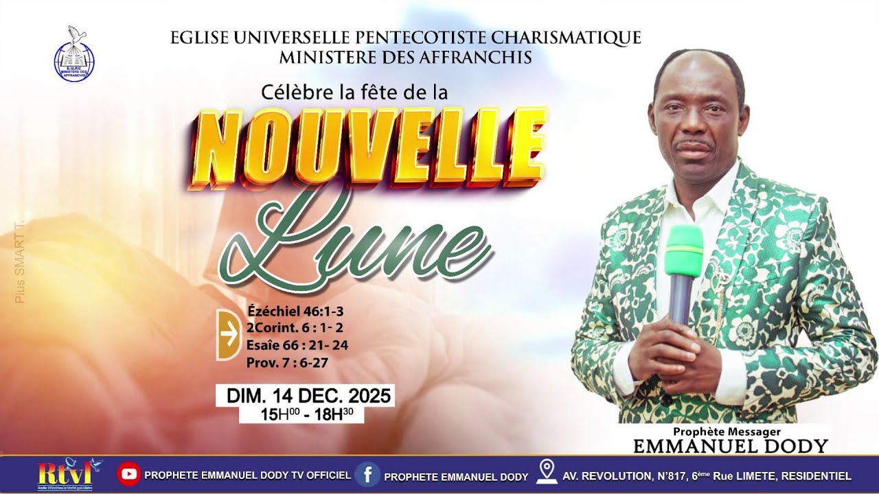 LA FETE DE LA NOUVELLE LUNE DE DIMANCHE 14 DEC 2025