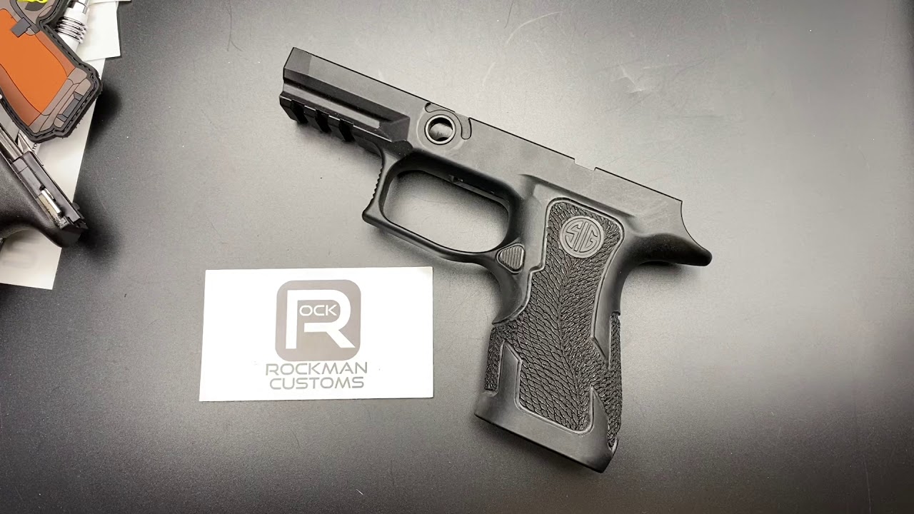 Sig Sauer P320 Xcompact stippling and custom polymer 80